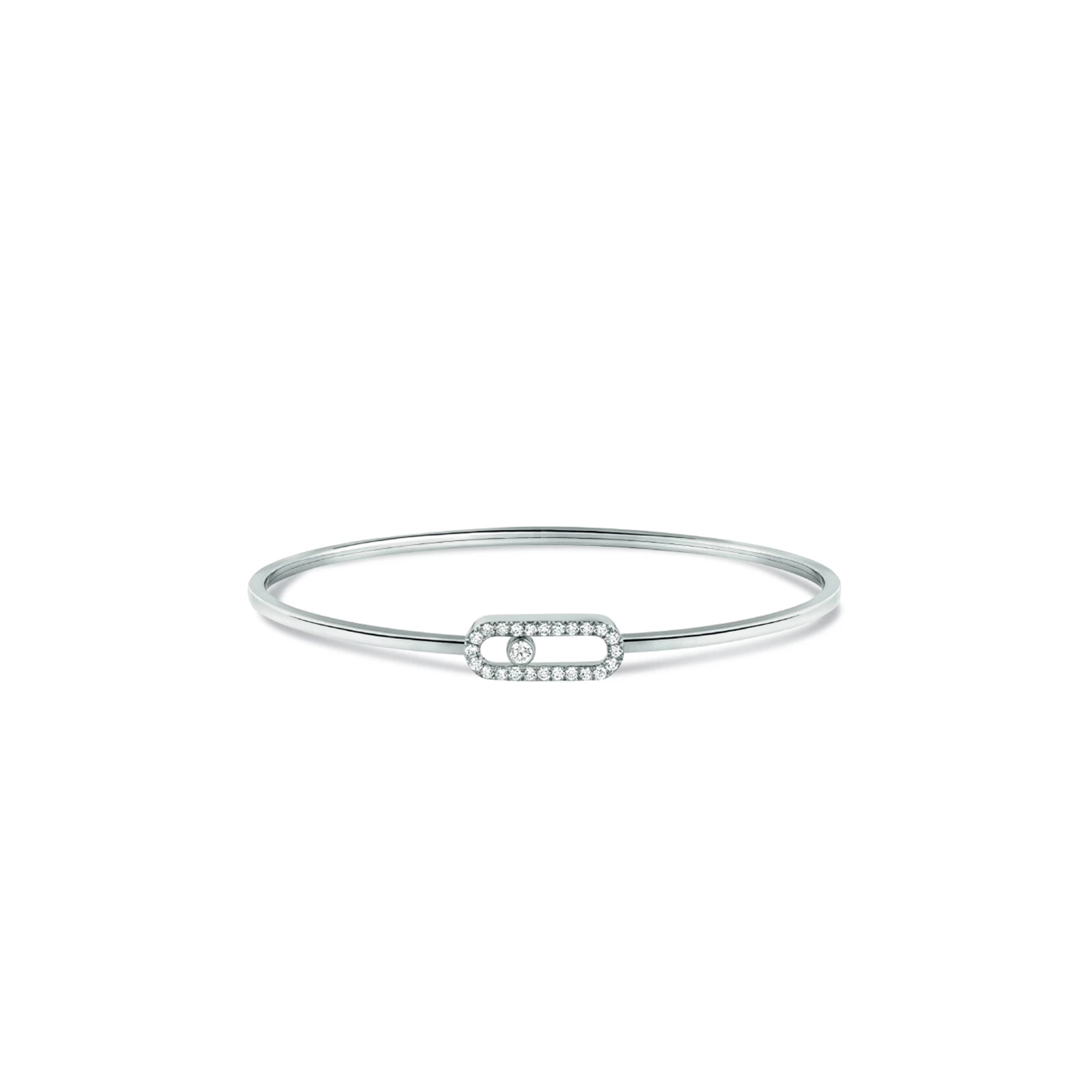 MESSIKA MOVE UNO BRACELET, WHITE GOLD AND PAVE DIAMONDS 12057-WG